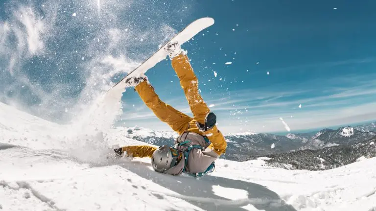 Image of a man skiing