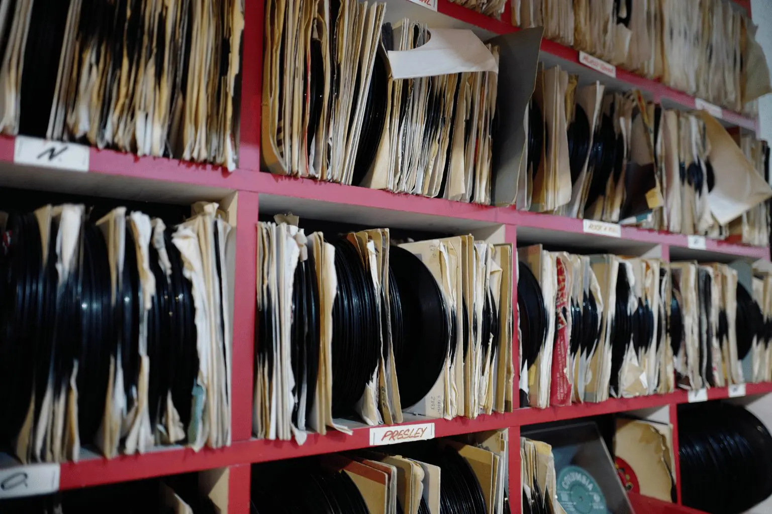 Vintage Records Storage
