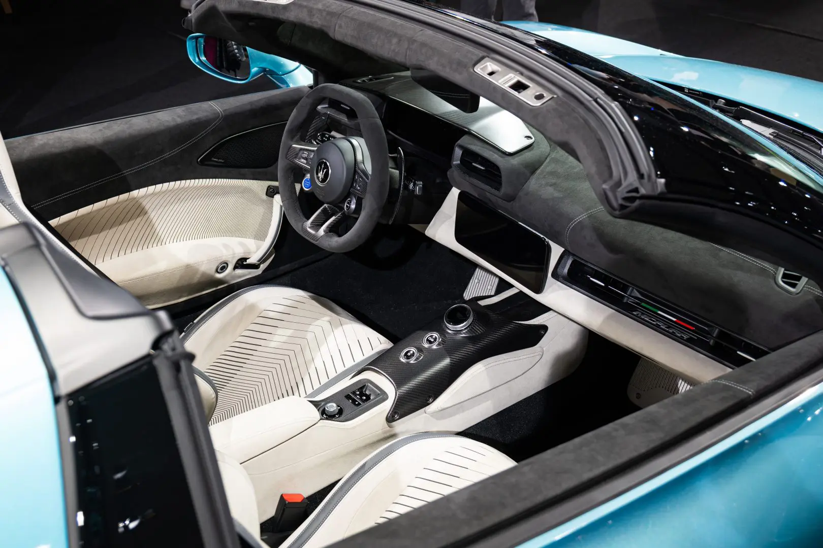 Image of the interior of a maserati