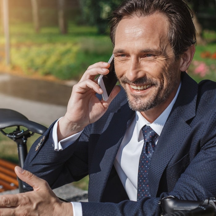 Man on mobile phone | Norton Insurance Brokers