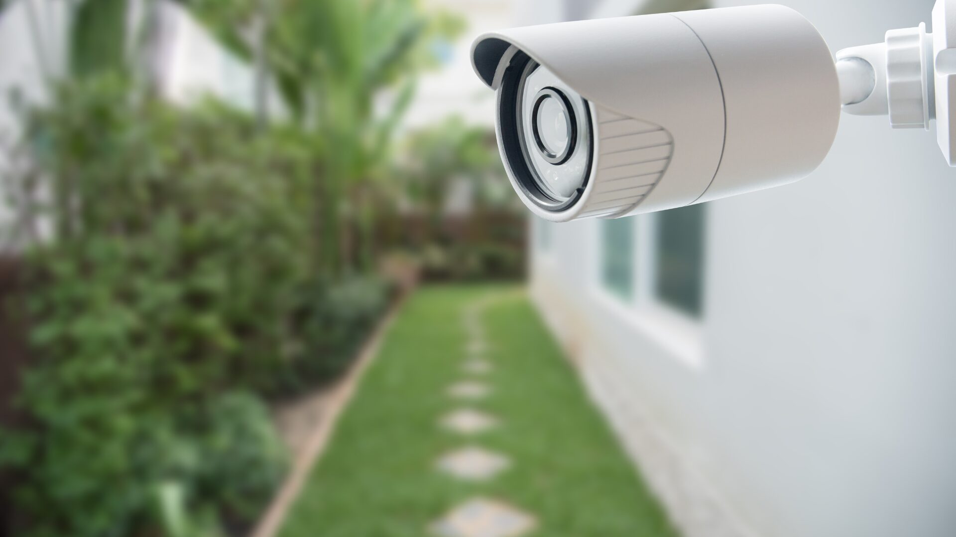 A CCTV camera at a holiday home.